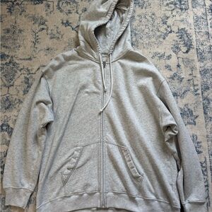 Holster grey women’s zip up sweatshirt